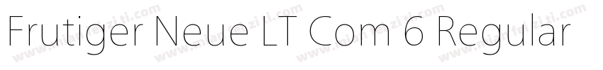 Frutiger Neue LT Com 6 Regular字体转换